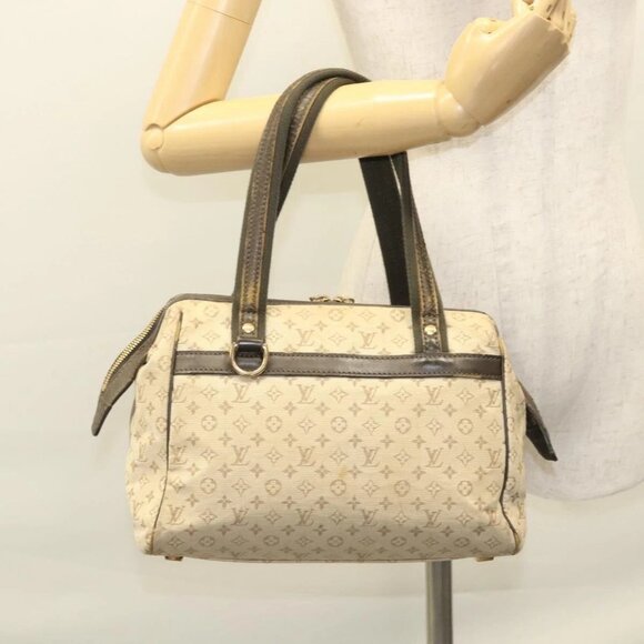 LOUIS VUITTON Monogram Mini Josephine PM Hand Bag Khaki - Picture 12 of 15